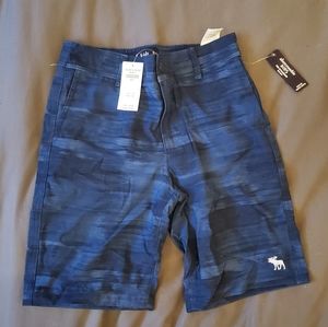 Abercrombie Kids Pool to Play shorts size 9-10 Navy